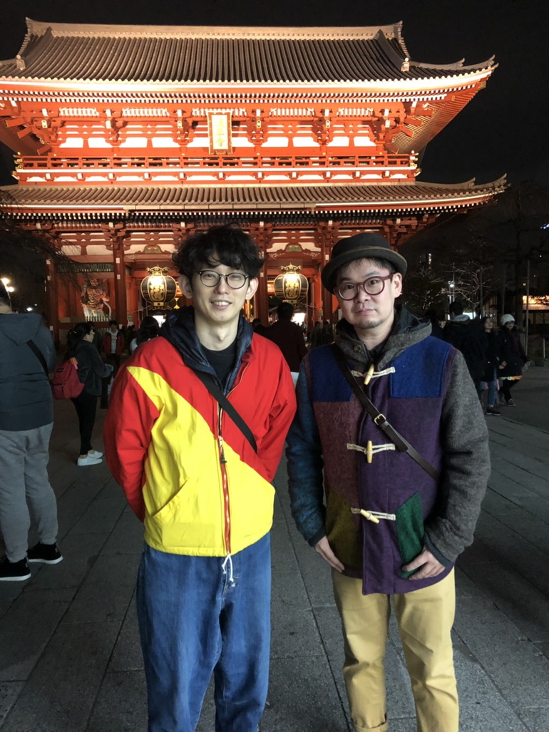 人混みあふれる浅草寺で！